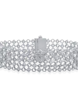 Bratara din aur alb de 18K cu diamante de 9.35ct