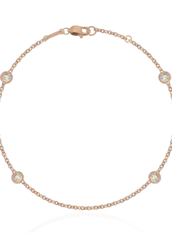 Bratara din aur roz de 14K