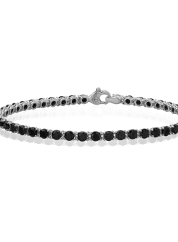 Bratara tennis din aur alb de 14K