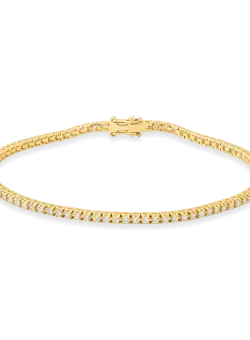 Bratara tennis din aur galben de 18K cu diamante de 0.5ct