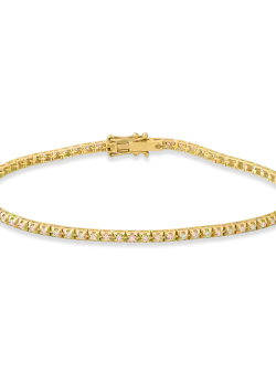 Bratara tennis din aur galben de 18K cu diamante de 0.94ct