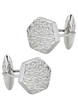 Butoni din aur alb de 14K