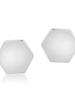 Butoni din aur alb de 14K