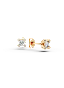 Cercei din aur galben de 14K