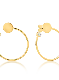 Cercei din aur galben de 14K