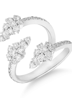 Inel din aur alb de 18K cu diamante de 1.16ct