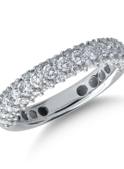 Inel din aur alb de 18K cu diamante de 1.57ct