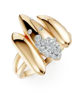 Inel din aur galben cu diamante de 0.2ct