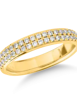 Inel din aur galben de 18K cu diamante de 0.35ct