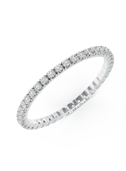 Inel infinity din aur alb de 18K cu diamante de 0.5ct
