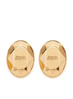 Alexander McQueen ALEXANDER MCQUEEN Logo earrings GOLDEN