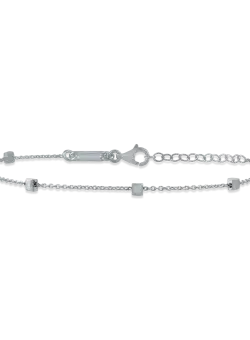 Bratara din aur alb cu insertii geometrice