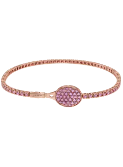 Bratara tennis Glory cu safire roz de 1.82ct