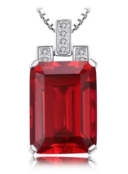 Colier din argint Ruby Red Wish