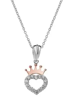 Colier Disney simbol coroana Princess - Argint 925 si Cubic Zirconia