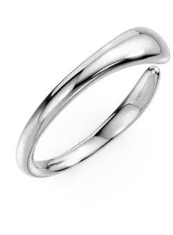 Inel deschis minimalist din aur alb