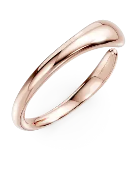 Inel deschis minimalist din aur roz