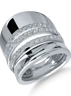 Inel din aur alb cu diamante de 1.22ct