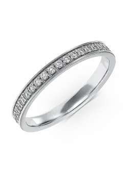 Inel din aur alb de 18K cu diamante de 0.33ct