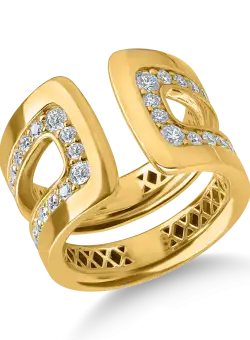 Inel din aur galben cu diamante de 1.1ct