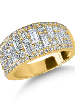 Inel din aur galben cu diamante de 2ct