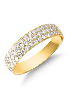 Inel din aur galben de 14K cu diamante de 0.91ct