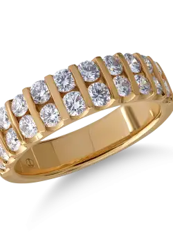 Inel din aur galben de 18K cu diamante de 1.23ct