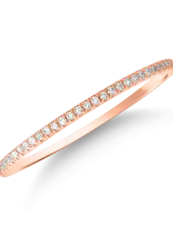 Inel din aur roz de 18K cu diamante de 0.07ct