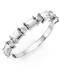 Inel Enola din aur alb cu diamante de 0.7ct create in laborator