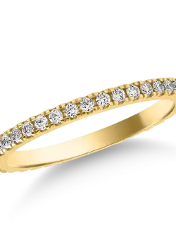 Inel eternity din aur galben cu diamante de 0.32ct