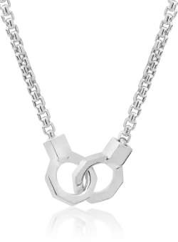 Lant din aur alb de 14K