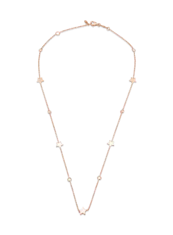 Lant din aur roz cu pandantive