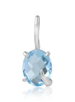 Pandantiv din aur alb de 14K