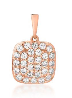 Pandantiv din aur roz de 14K