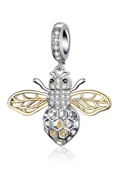 Talisman din argint Flying Bee