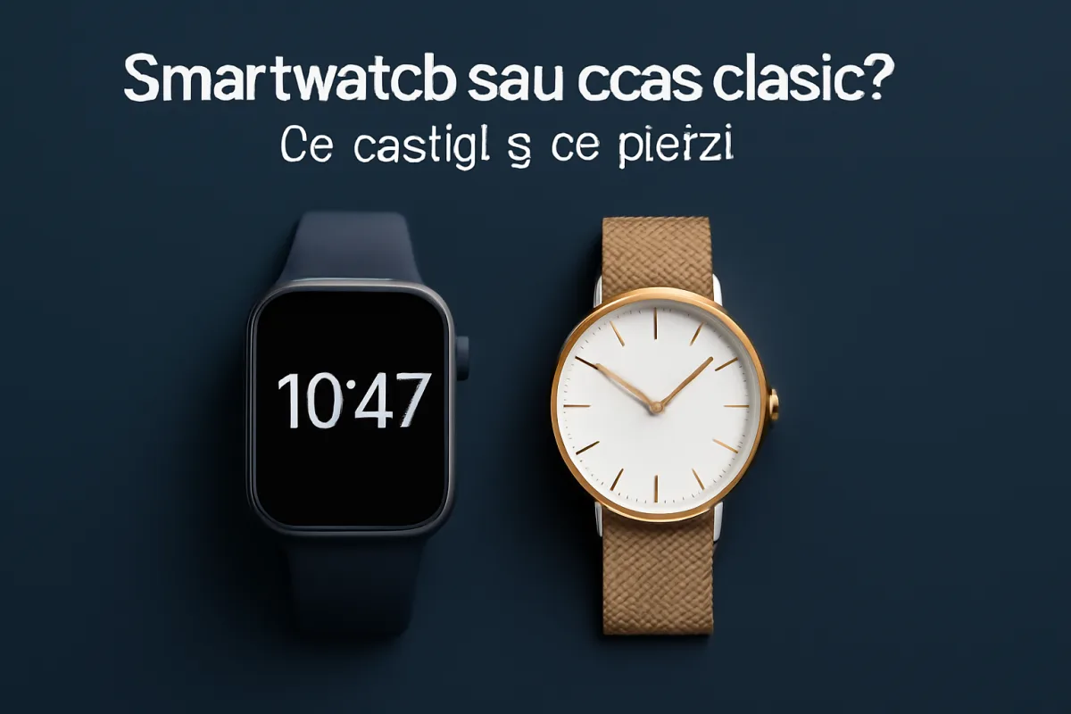 Smartwatch sau ceas clasic? Ce câștigi și ce pierzi