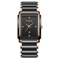Ceas Damă Lige 89188 Rose Auriu-Negru - Design Fashion, Funcții Multiple, Afișaj Luminos, Rezistent la Apă 3ATM