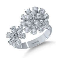 Inel din aur alb cu diamante de 1.56ct